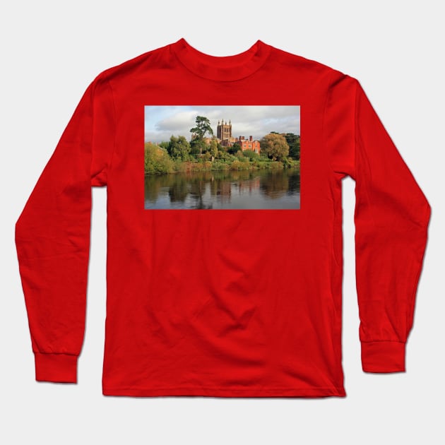 Hereford on Wye Long Sleeve T-Shirt by RedHillDigital